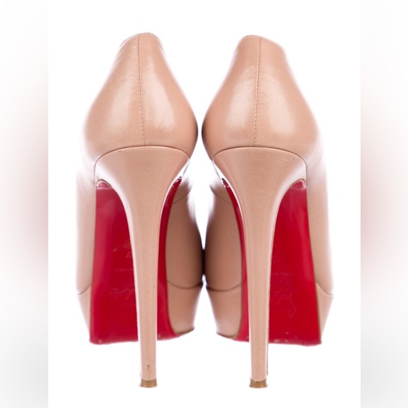 CHRISTIAN LOUBOUTIN NUDE BIANCA 140 PUMPS - Picture 2 of 7